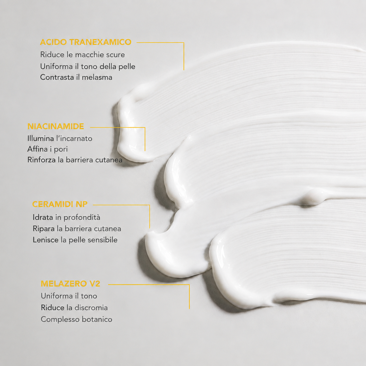 Crema illuminante con acido Tranexamico